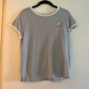 Avocado Striped Tee with Patch